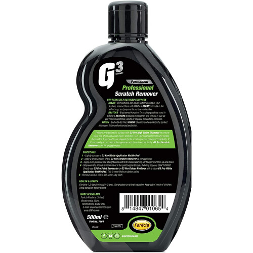 G3 Pro 7164 500ml G3 Professional Scratch Remover Liquid 1