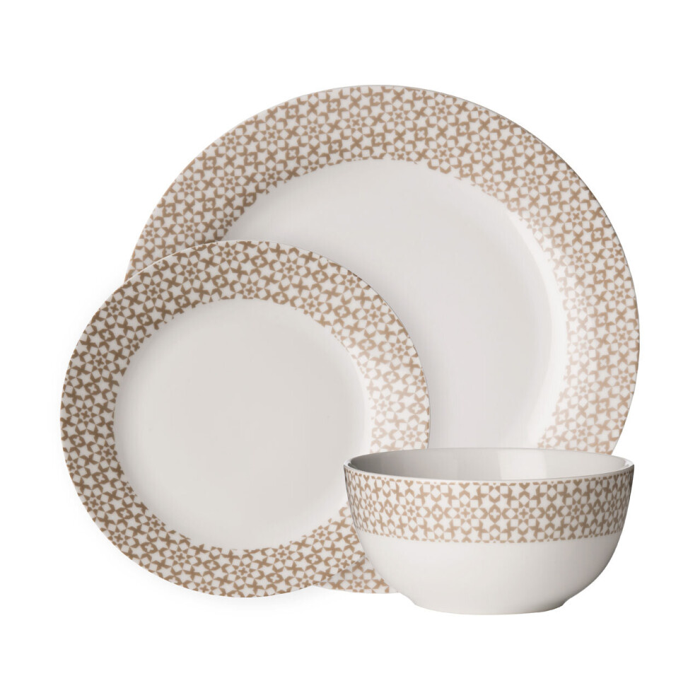 Premier Housewares Avie Casablanca Natural Dinner Set (MOB)