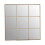 Premier Housewares Premier Housewares Grid Wall Mirror with Gold Finish Frame 1
