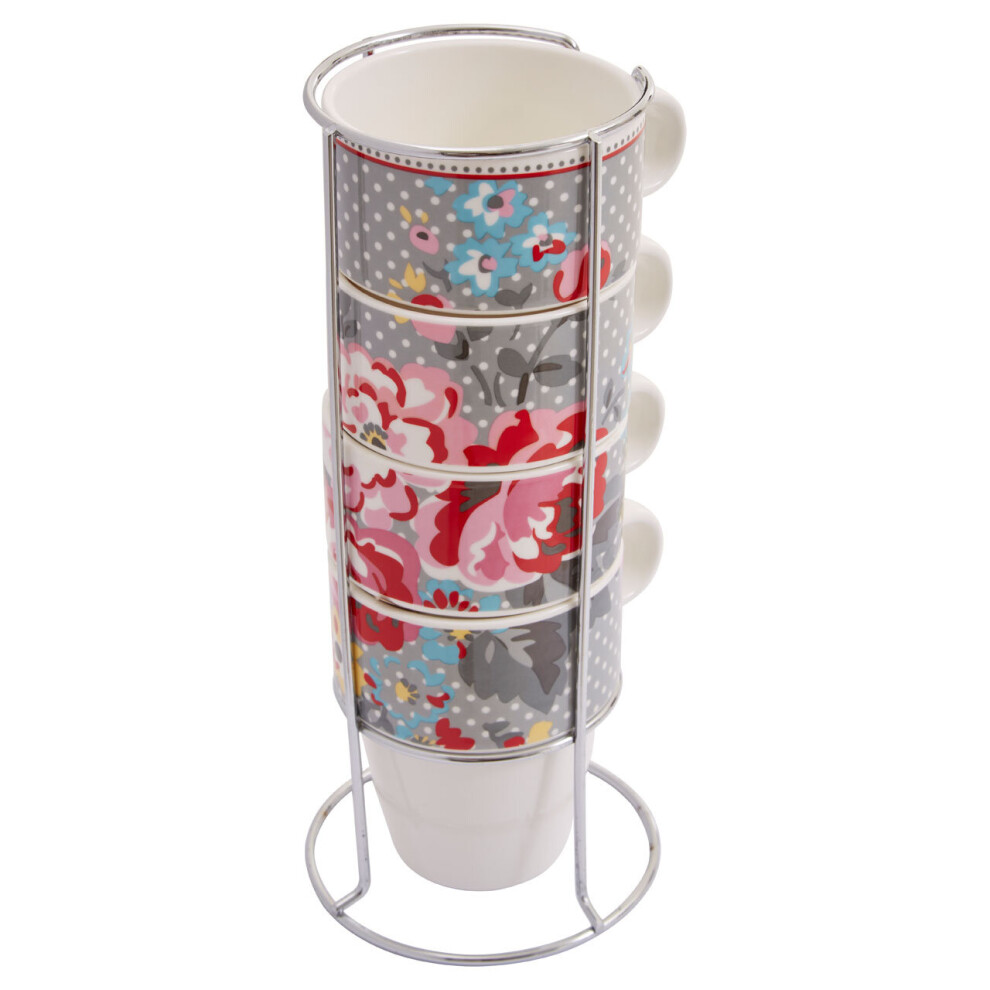 Premier Housewares Stackable Pippa Mugs - Set Of 4