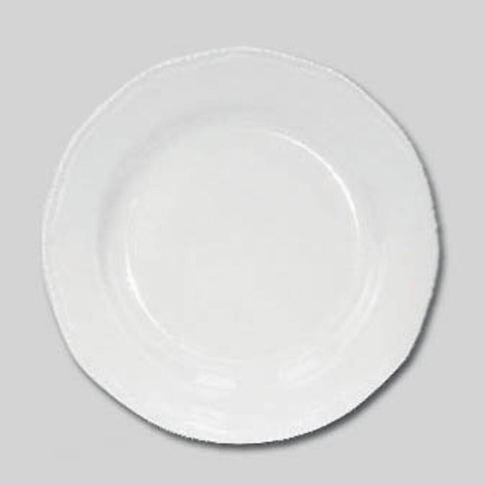 Quinn Small Embossed White Plate