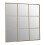 Premier Housewares Premier Housewares Grid Wall Mirror with Gold Finish Frame 2
