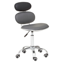 Premier Housewares Black PU Home Office Chair