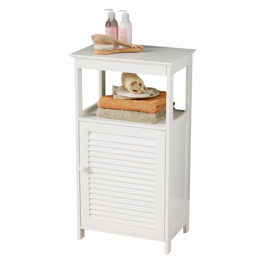 Premier Housewares Wood Floor Cabinet White