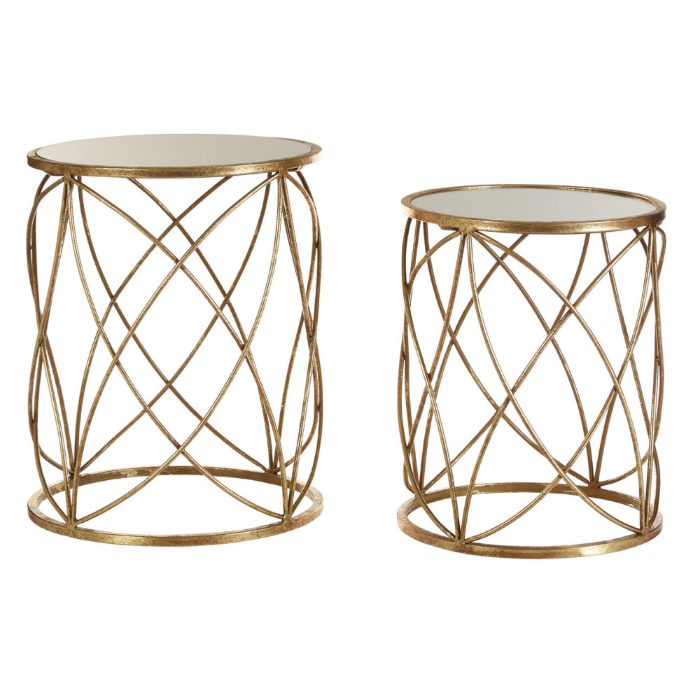 Premier Housewares Arcana Round Side Table - Set Of 2