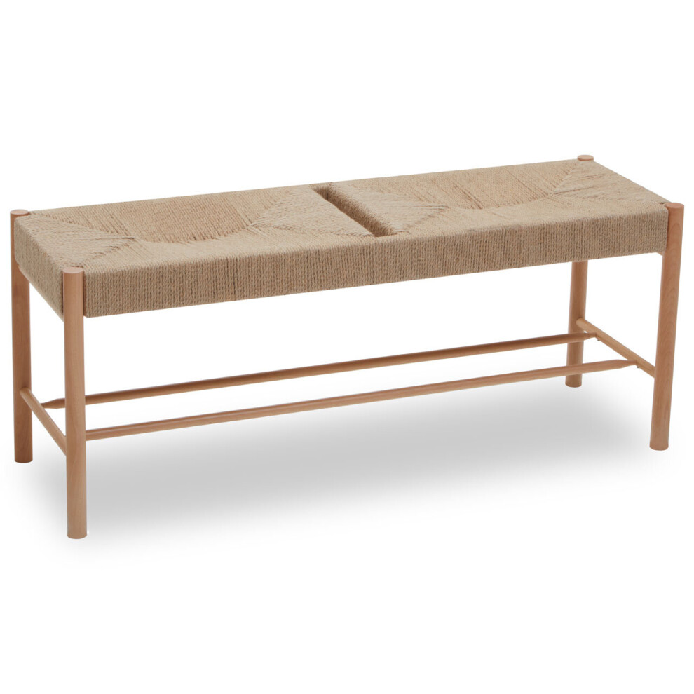 Premier Housewares Bandar Natural Wood Bench