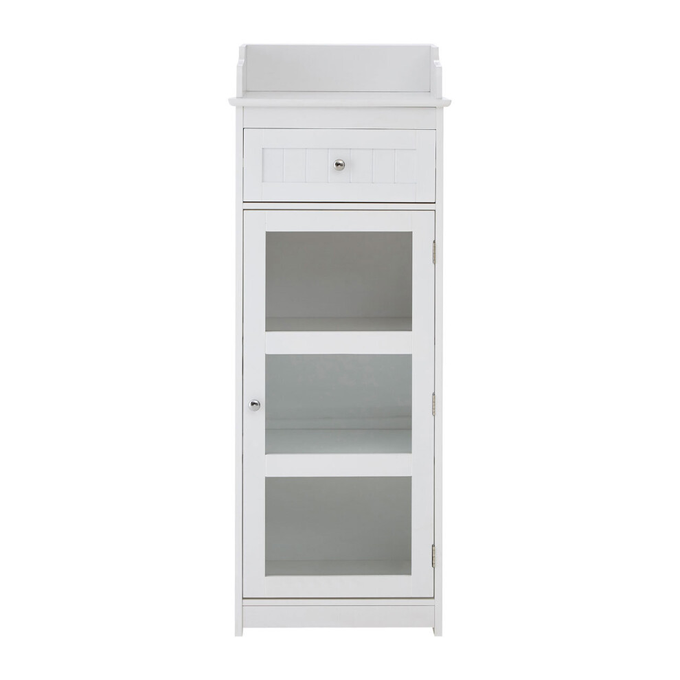 Premier Housewares Portland Glass Door Floor Standing Cabinet