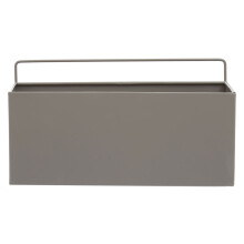 Design Small Grey Plant Box, Minimalist Garden Planter Box, Robust Iron Constructed Garden Box For Planting