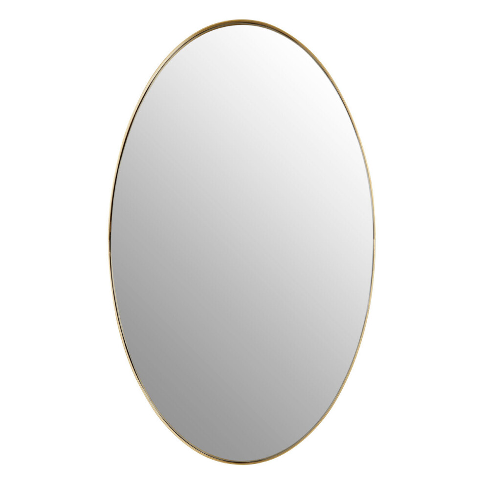 Premier Housewares Cora Gold Finish Oval Wall Mirror