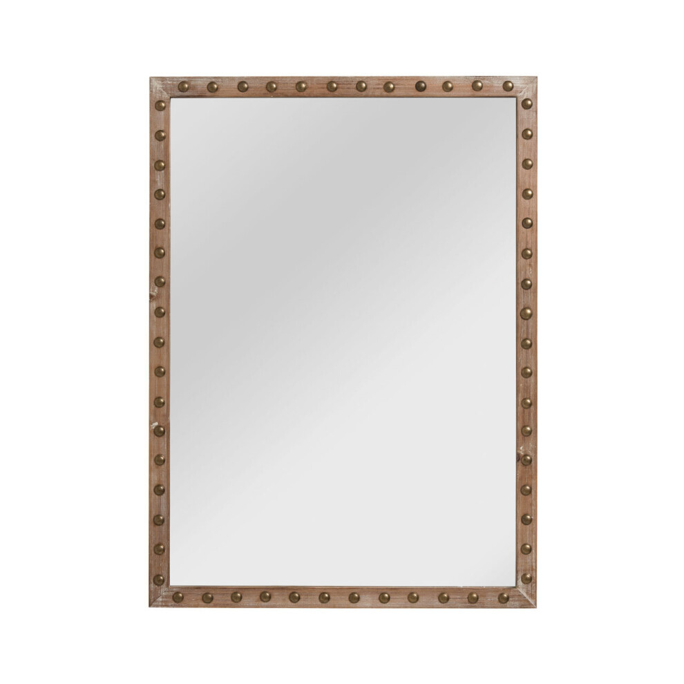 Premier Housewares Tribeca Wall Mirror with Stud Detail