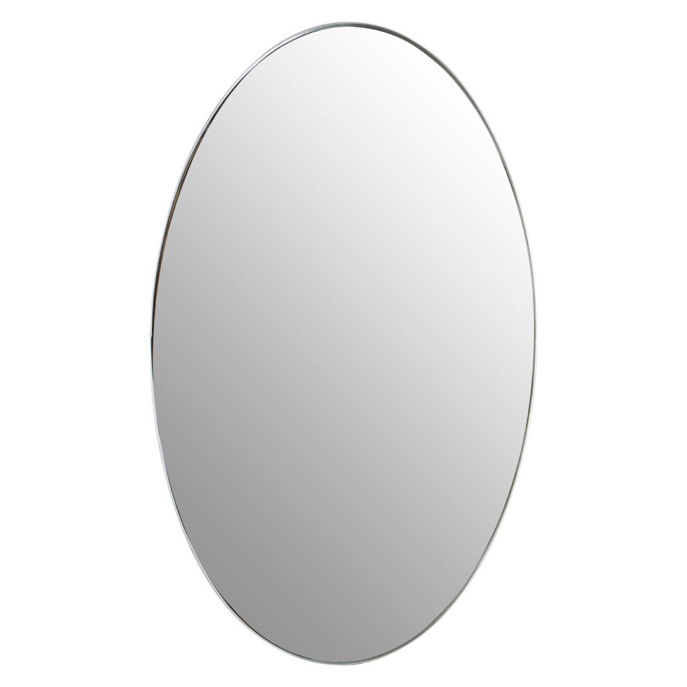 Premier Housewares Cora Silver Oval Wall Mirror