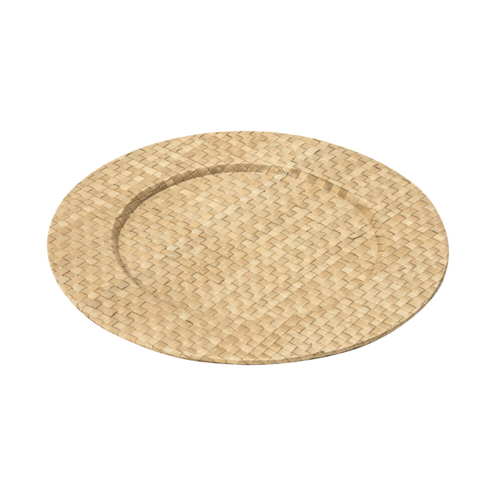 Premier Housewares Pandanus Light Natural Charger Plate