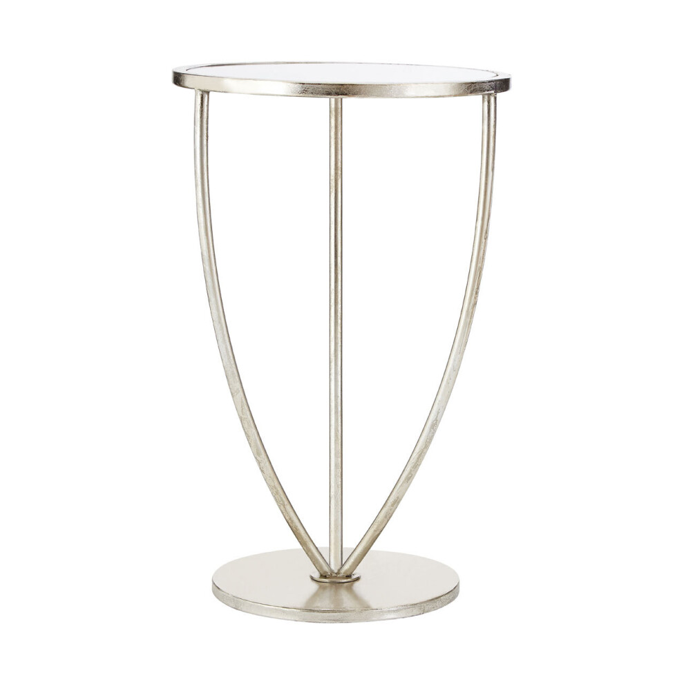 Premier Housewares Marcia Finish Side Table Silver