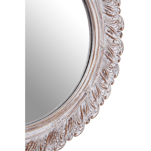 Premier Housewares Premier Housewares Antique Grey Acanthus Leaf Wall Mirror 2