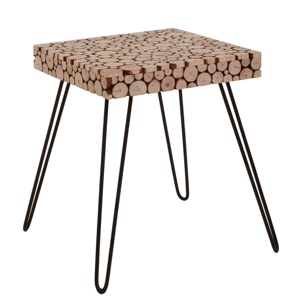 Easy To Maintain Square Side Table, Stable And Durable Table With Hairpin Legs, Design Cocktail Square Table