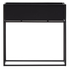 Design Floor Standing Black Plant Box, Space Saving Plant Container, Versatile Garden Box For Planting