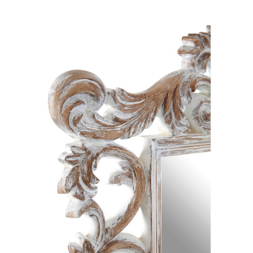 Premier Housewares Premier Housewares Antique Grey Fleur-De-Lis Wall Mirror 2