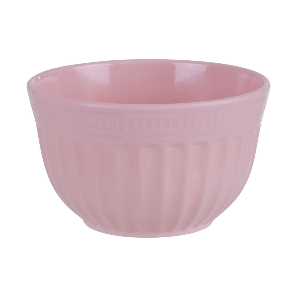 Interiors by Premier Versatile Large Pink Mixing Bowl, Durable Mixing Bowl, Spacious Lightweight Rounded Serving Salad Bowl