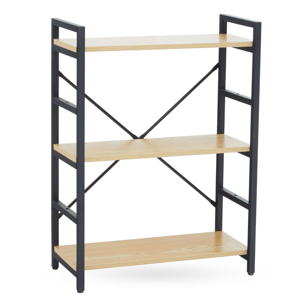 Premier Housewares Laxton 3 Tiered Light Yellow Shelf Unit