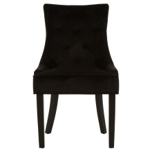 Black Velvet Chair, Enchanting Sleep Chair, Easy to Assemble Borg Chair, Comfy Dining Chair