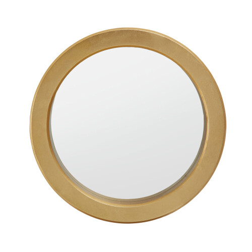 Premier Housewares Elegant Round Wall Mirror, Versatile Slim Mirror, Easily Maintained Wall Mirror, Compact Mirror for Home