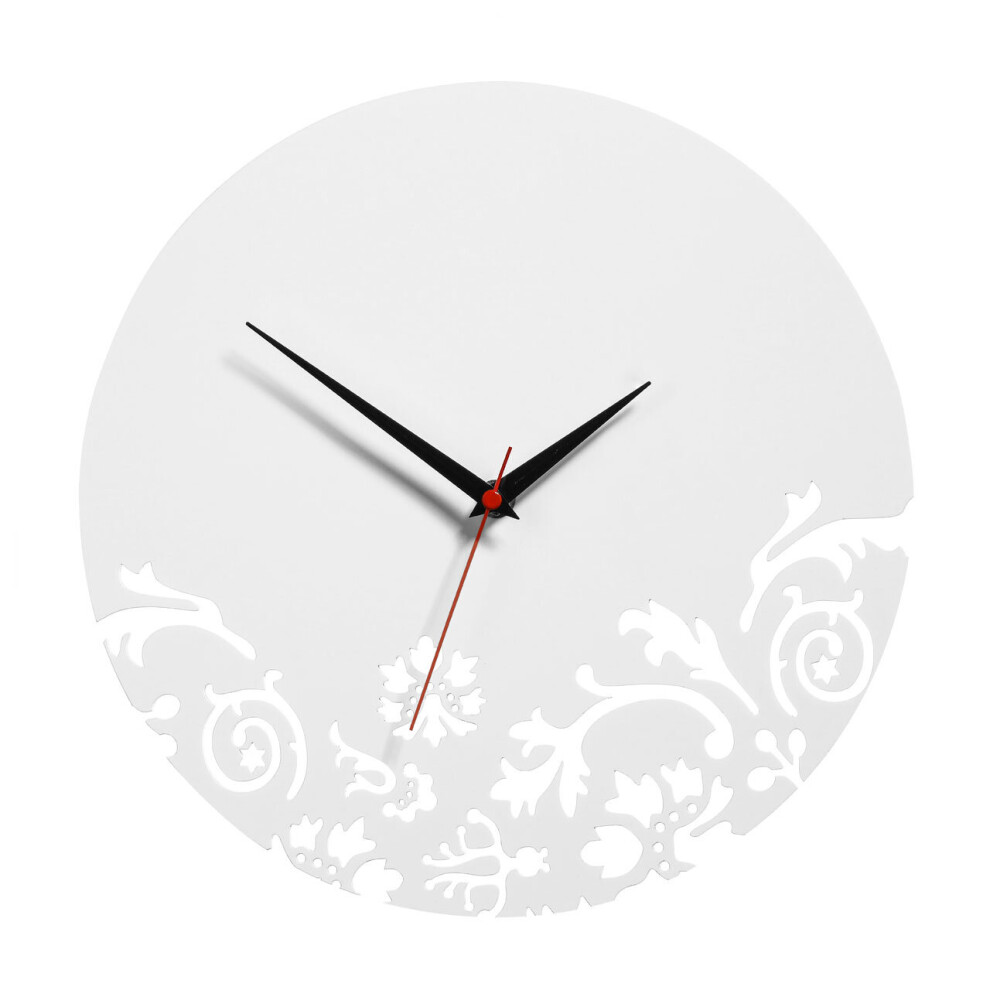 Premier Housewares Acrylic Wall Clock White