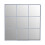 Premier Housewares Premier Housewares Grid Wall Mirror with Silver Finish Frame 1