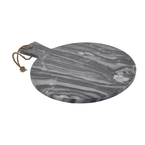 Premier Housewares Premier Housewares Grey Marble Round Paddle Serving Board 1