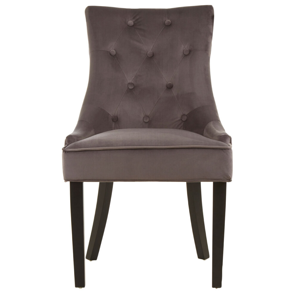 Grey Velvet Chair, Enchanting Sleep Chair, Easy to Assemble Borg Chair, Comfy Dining Chair