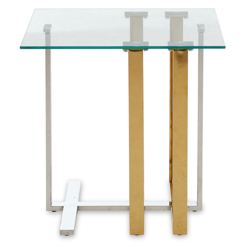 Premier Housewares Alvea End Table Gold/Silver