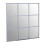 Premier Housewares Premier Housewares Grid Wall Mirror with Silver Finish Frame 2