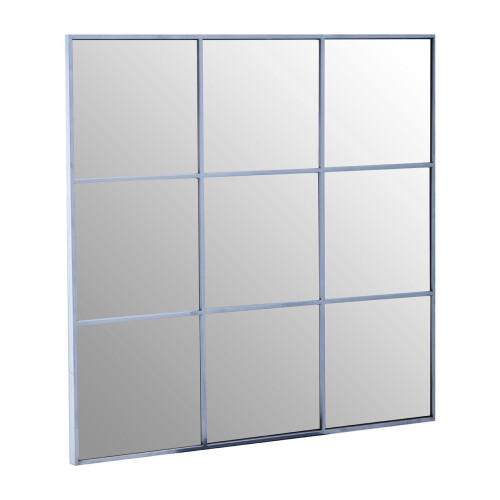 Premier Housewares Premier Housewares Grid Wall Mirror with Silver Finish Frame 1