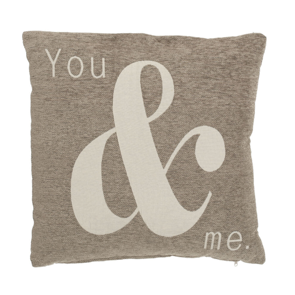 Premier Housewares Natural 'You & Me' Words Cushion