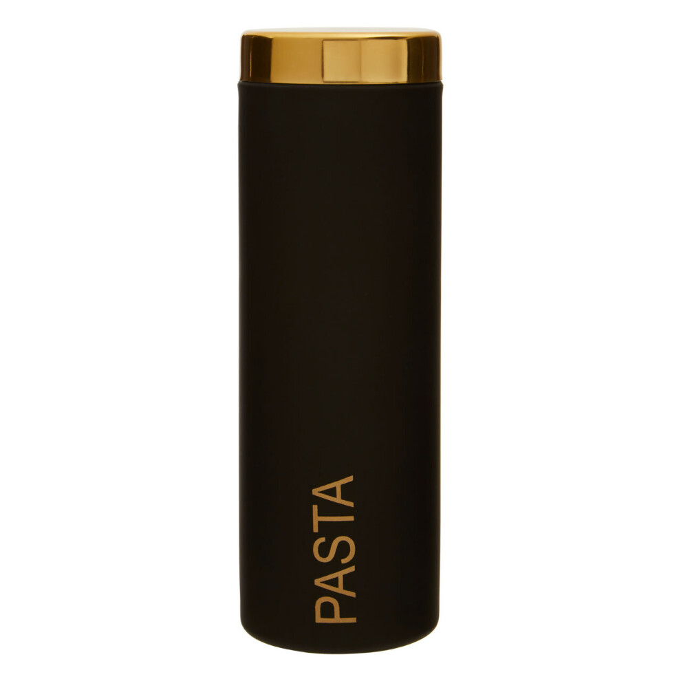 Premier Housewares Liberty Enamel Pasta Canister Black