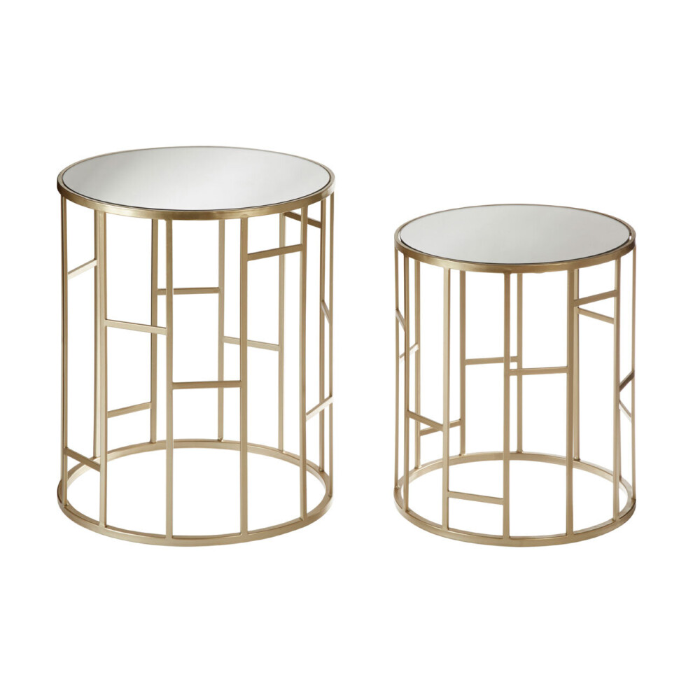 Premier Housewares Avantis Asymmetrical Frame Set Of 2 Tables