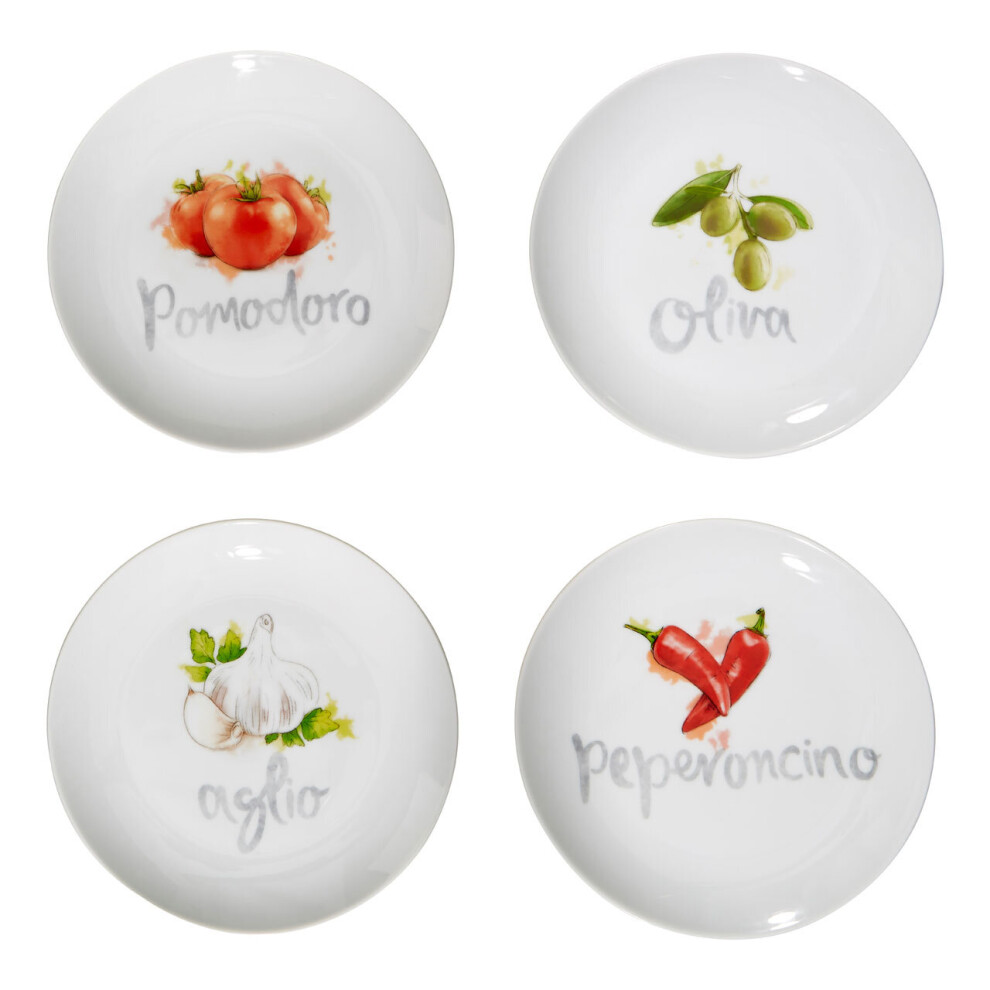 Premier Housewares Italia Antipasti Plates - Set of 4