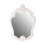 Premier Housewares Premier Housewares Antique White Rose Crest Wall Mirror 1