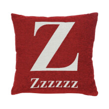 Premier Housewares Words 'Zzzzzz' Red Cushion