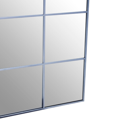 Premier Housewares Premier Housewares Grid Wall Mirror with Silver Finish Frame 2