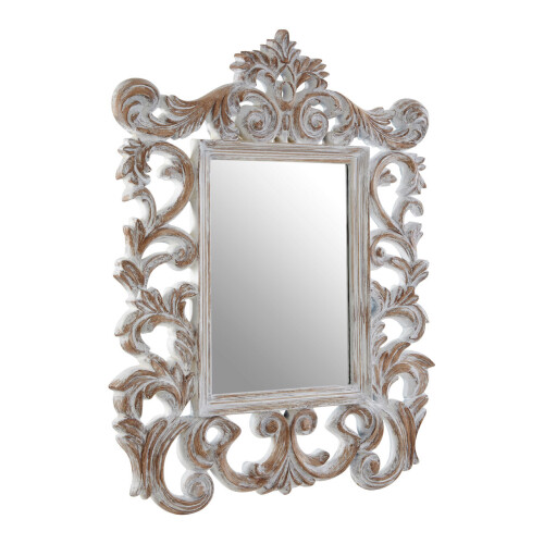 Premier Housewares Premier Housewares Antique Grey Fleur-De-Lis Wall Mirror 1