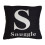 Premier Housewares Premier Housewares Words 'Snuggle' Black Cushion 1