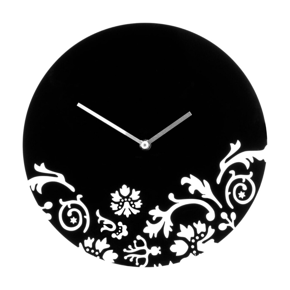 Premier Housewares Acrylic Wall Clock Black