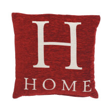 Premier Housewares Words 'Home' Red Cushion