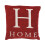 Premier Housewares Premier Housewares Words 'Home' Red Cushion 1