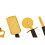 Premier Housewares Premier Housewares Five Piece Light Gold Kitchen Gadget Set 3