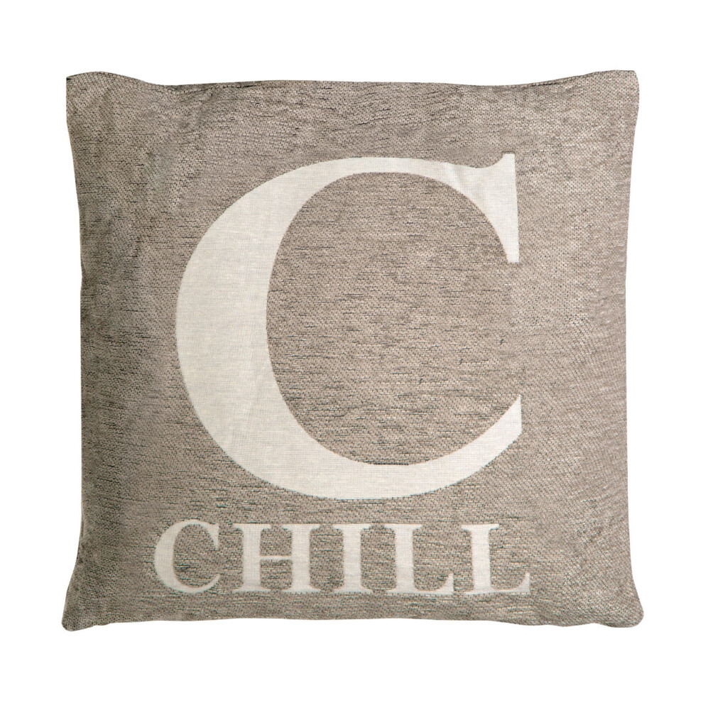 Premier Housewares Natural 'Chill' Words Cushion