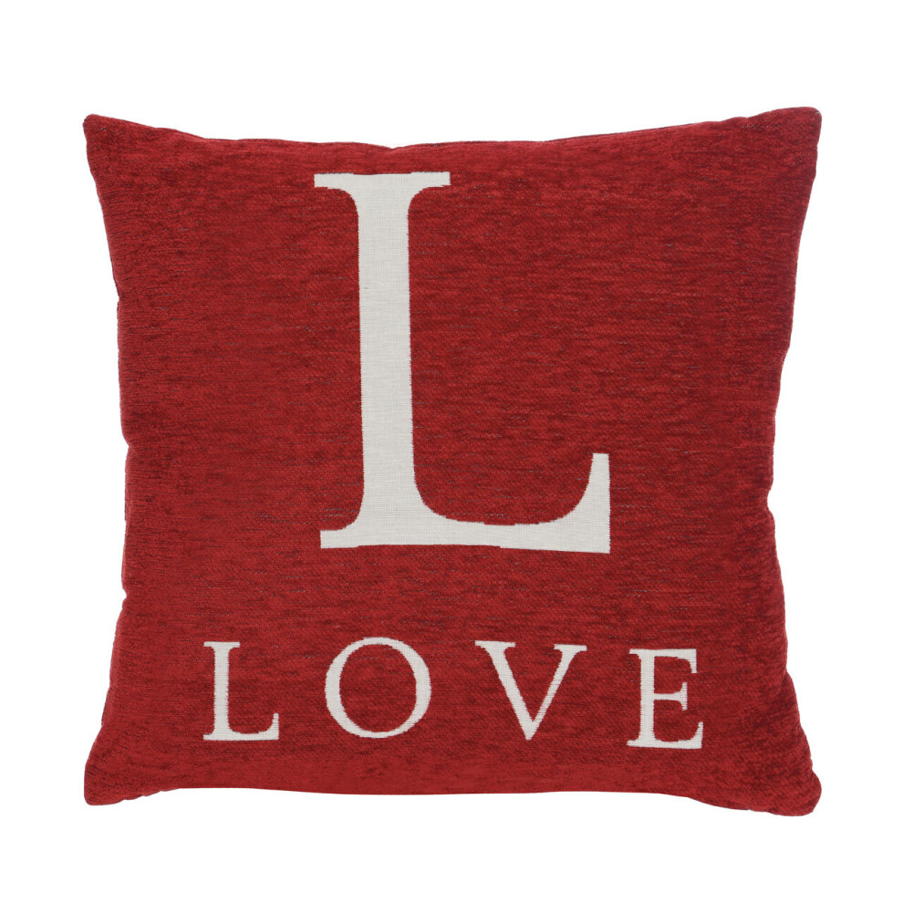 Premier Housewares Words 'Love' Red Cushion