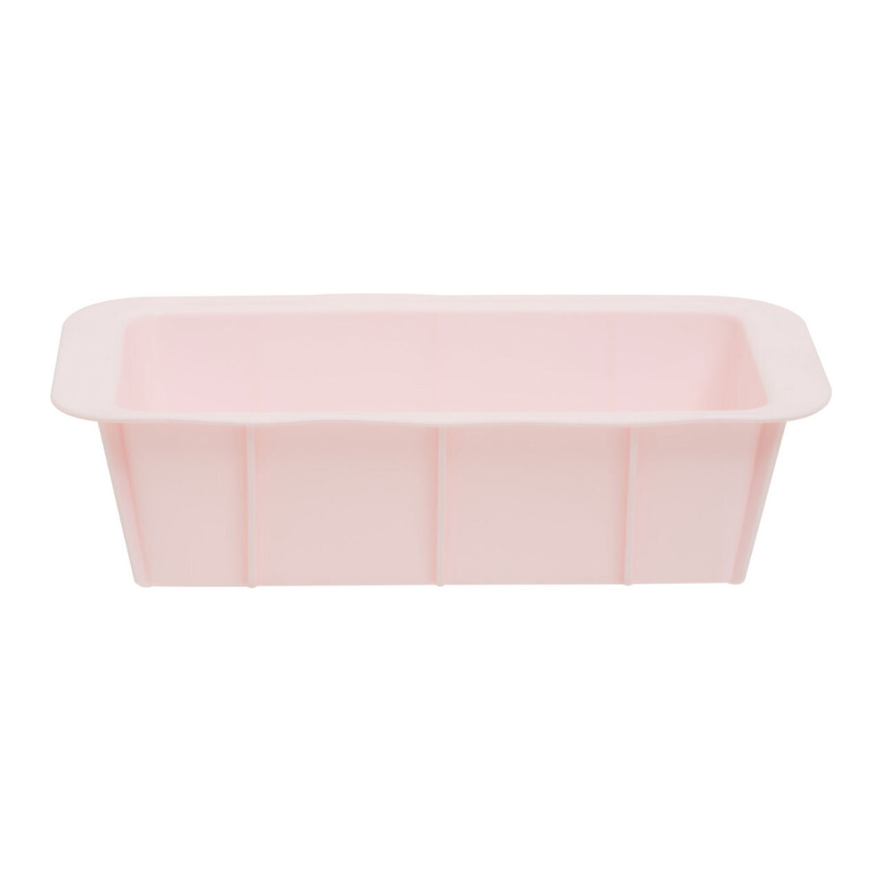 Silicone Pastel Pink Loaf Mould, Non Stick Food Grade Silicone Baking Tray, Heat Resistant Muffin Tray