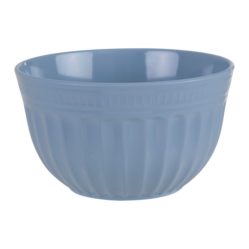 Versatile Medium Blue Mixing Bowl, Durable Mixing Bowl, Spacious Lightweight Rounded Serving Salad Bowl