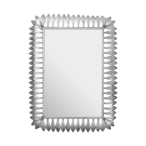 Premier Housewares Premier Housewares Merlin Silver Leaf Frame Wall Mirror